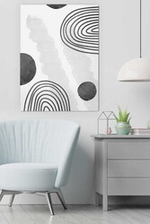 Kətan Water Color Geometric Deseni Tablo 0619 - Markaev