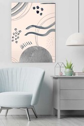 Kətan Water Color Geometric Deseni Tablo 0621 - Markaev