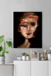 Kətan Yağlı Boya Görünümlü Portre Tablo 0019 - Markaev