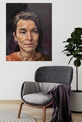 Kətan Yağlı Boya Görünümlü Portre Tablo 0031 - Markaev