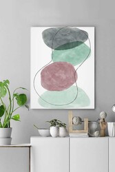 Kətan Yeşil Pastel Deseni Tablo 0625 - Markaev