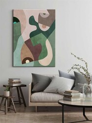 Kətan Yeşil Renkli Modern Tablo 1008 - Markaev