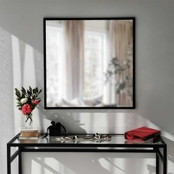 Kvadrat Metal Güzgü 65x65 cm - Neostill