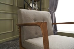 Kemer Kreslo Krem - Evdebiz (1)