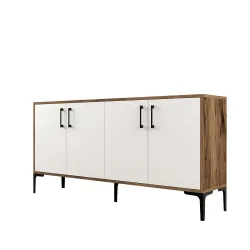 Kiev Konsol 160cm - Cəviz/Ağ - 5