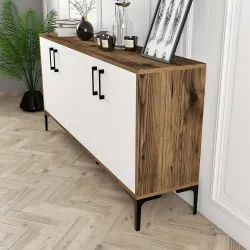 Kiev Konsol 160cm - Cəviz/Ağ - 2