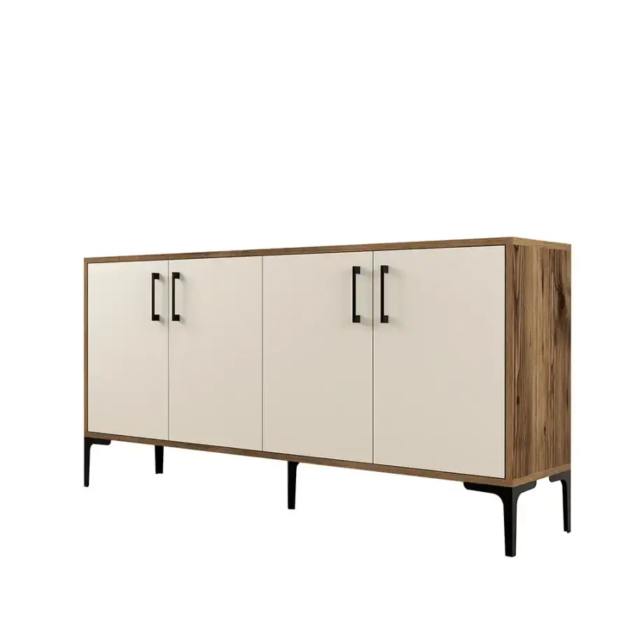 Kiev Konsol 160cm - Cəviz/Krem - 5