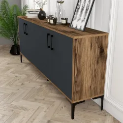 Kiev Konsol 180cm - Cəviz/Antrasit - 5