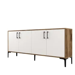 Kiev Konsol 180cm - Cəviz/Ağ - 5
