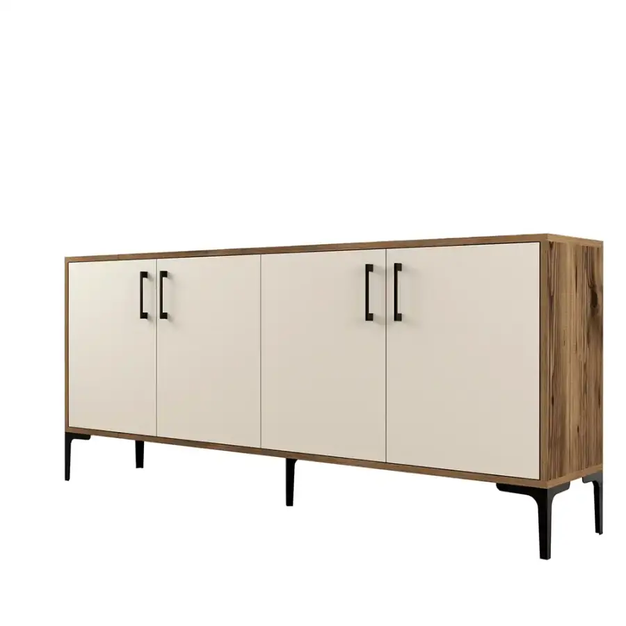 Kiev Konsol 180cm - Cəviz/Krem - 5