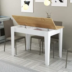 Kiev Mətbəx Masası - Meşə/Ağ - 3