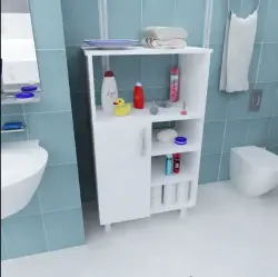 Kiraz Çox Məqsədli Dolab - Ağ - 1