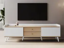 Kleuren Tv Stend - Ağ/Meşə - 2