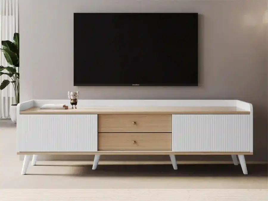 Kleuren Tv Stend - Ağ/Meşə - 2