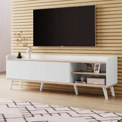 Kleuren Tv Stend - Ağ/Meşə 