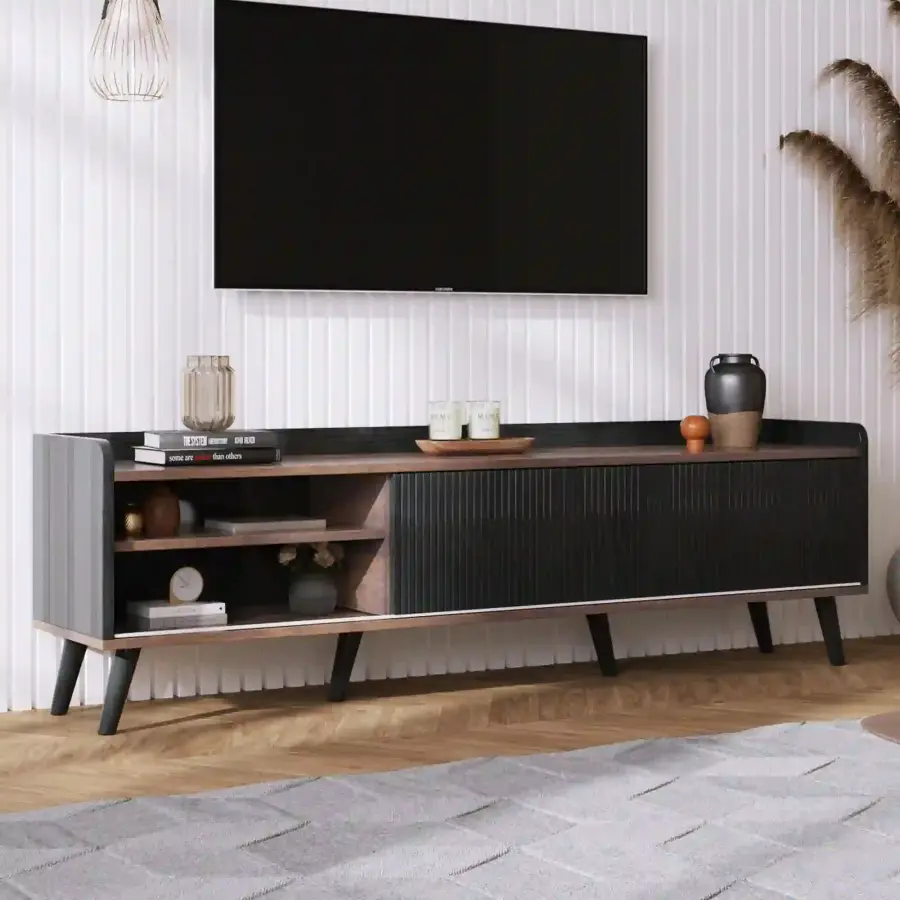 Kleuren Tv Stend - Qara/Cəviz - 3