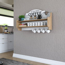 Kolka Mətbəx Divar Rəfi- Meşə/Ağ - Ravilla