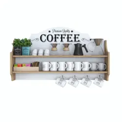 Kolka Mətbəx Divar Rəfi- Meşə/Ağ - Ravilla (1)