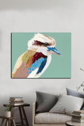Kookaburra Kuşu Kətan Tablo - Markaev