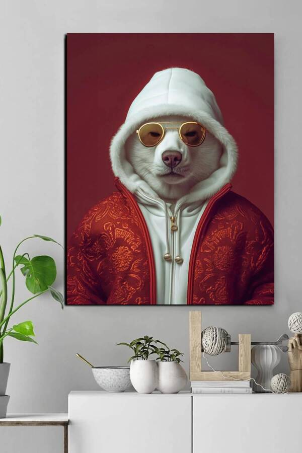 Köpek Portresi Canvas Tablo - 1