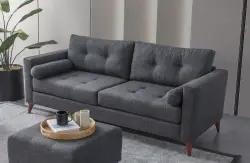 Kraft Üç Yerli Divan- Tünd Boz - Decore Mobilya (1)