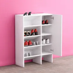 Labisa Ayaqqabı Dolabı - Ağ - Decoroom Collection (1)
