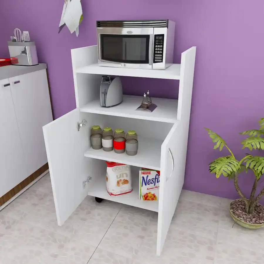 Ladin Çox Məqsədli Dolab - Ağ - 3