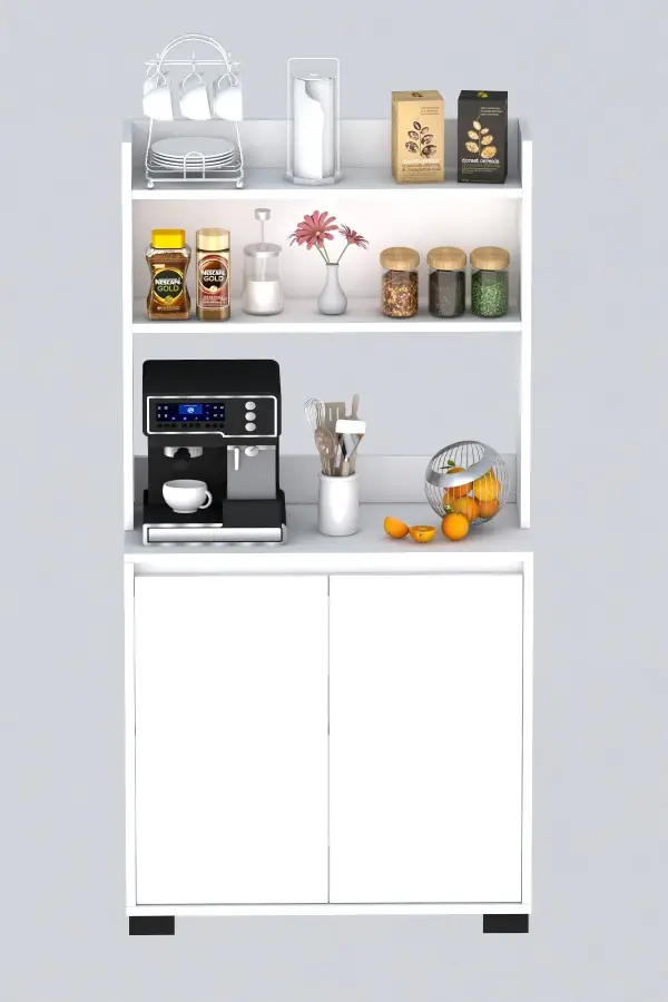 Latte Çox Məqsədli Dolab - Ağ - 5