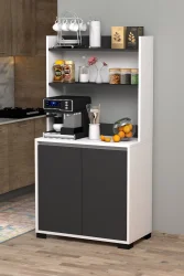 Latte Çox Məqsədli Dolab - Antrasit/Ağ - 3