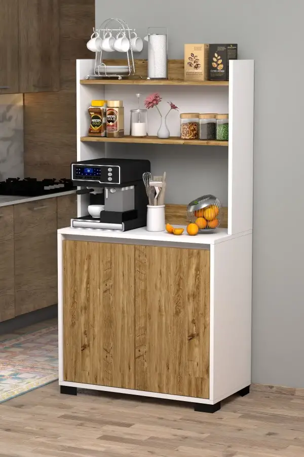 Latte Çox Məqsədli Dolab - Meşə/Ağ - 3