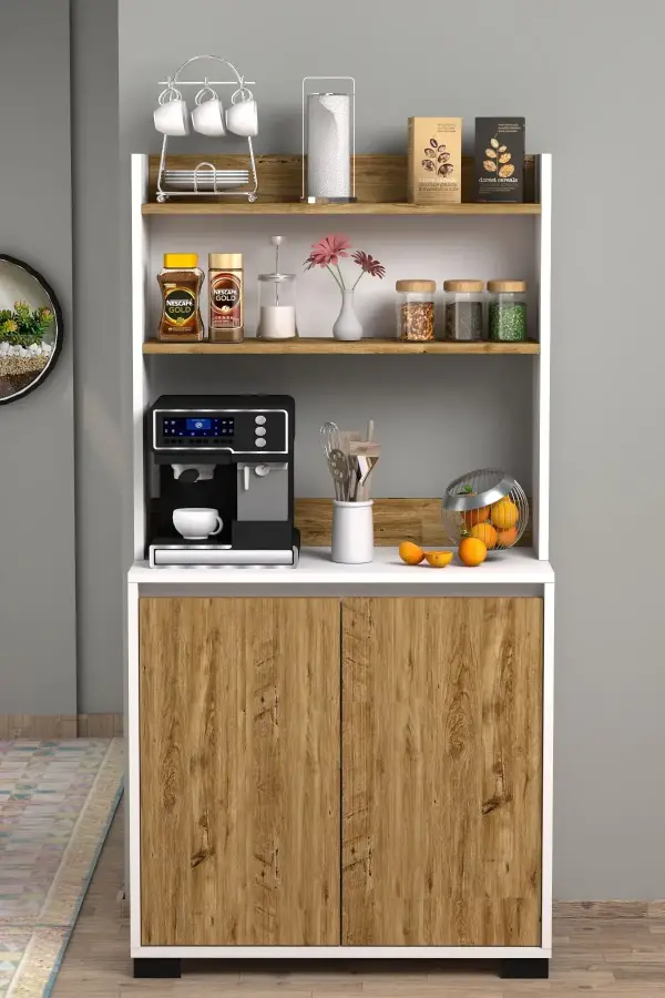 Latte Çox Məqsədli Dolab - Meşə/Ağ - 1