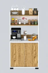 Latte Çox Məqsədli Dolab - Meşə/Ağ - 4