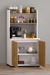 Latte Çox Məqsədli Dolab - Meşə/Ağ - Decoroom Collection (1)