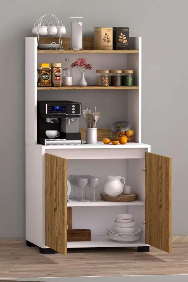 Latte Çox Məqsədli Dolab - Meşə/Ağ - 2