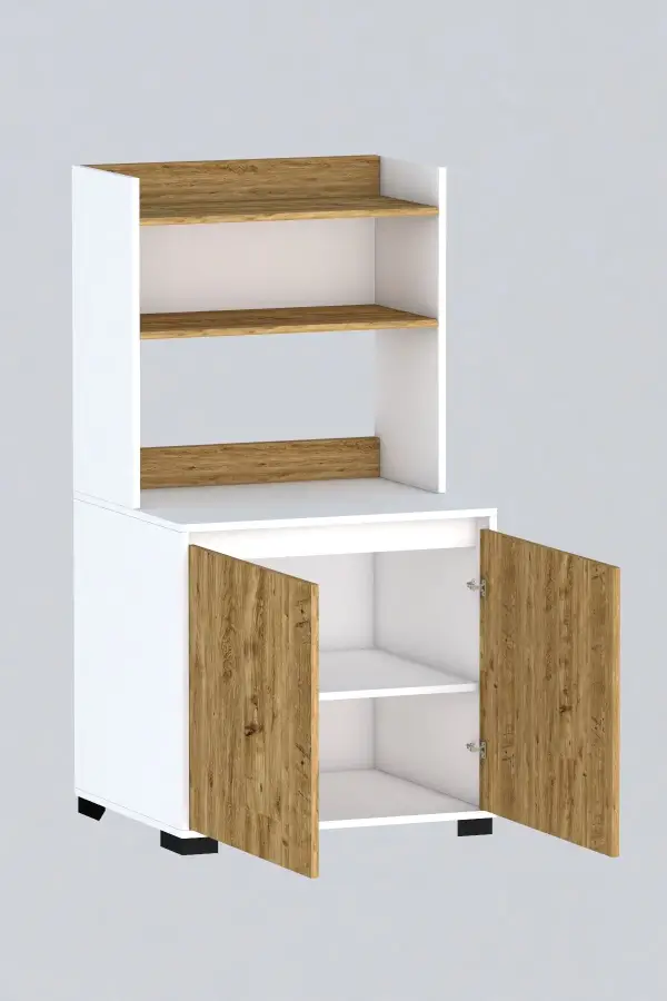 Latte Çox Məqsədli Dolab - Meşə/Ağ - 6