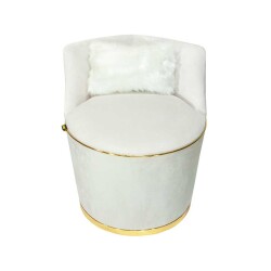 Laura Berjer Kreslo - Kırık Beyaz - Zemhome (1)