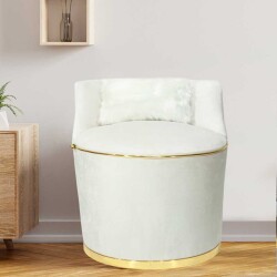 Laura Berjer Kreslo - Kırık Beyaz - Zemhome