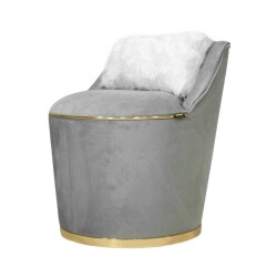 Laura Berjer Kreslo - Tünd Boz - Zemhome (1)