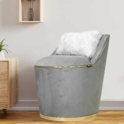 Laura Berjer Kreslo - Tünd Boz - Zemhome