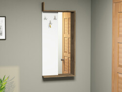 Lavaca Güzgülü Dəhliz Asılqanı - Ağ/Cəviz - Modev