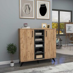 Leander Kitab Rəfi - Meşə/Antrasit - Modev