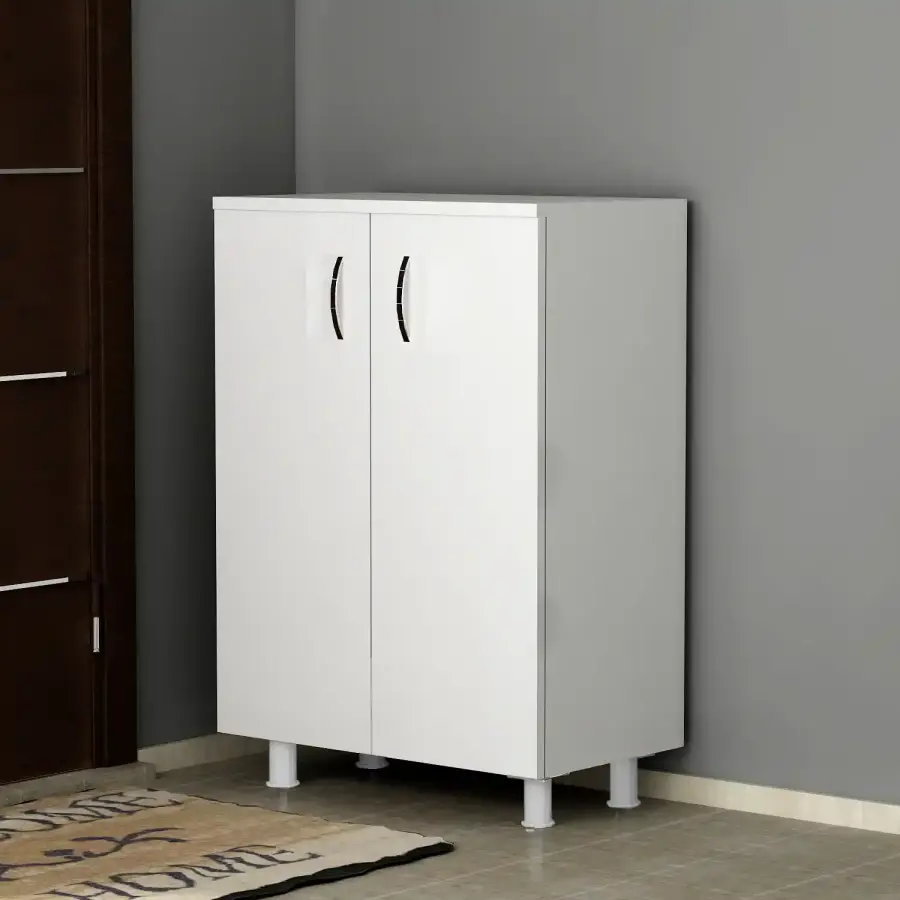 Legno Ayaqqabı Dolabı - Ağ - 1