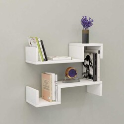 Lemans Divar Rəfi - Ağ - Modev