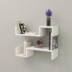 Lemans Divar Rəfi - Ağ - Modev (1)