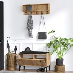 Lena Asılqanlı Ayaqqabı Dolabı - Meşə - Decoroom Collection (1)