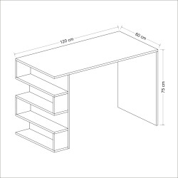 Lena Çalışma Masası - Ağ - 7