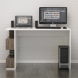 Lena Çalışma Masası - Ağ/Cəviz - Modev (1)