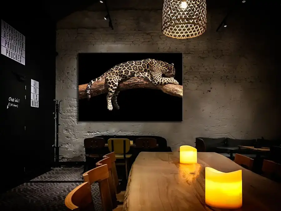 Leopard Sleeping Kətan Tablo TB1602 - 4