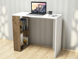 Liby Çalışma Masası - Ağ/Cəviz - Modev (1)