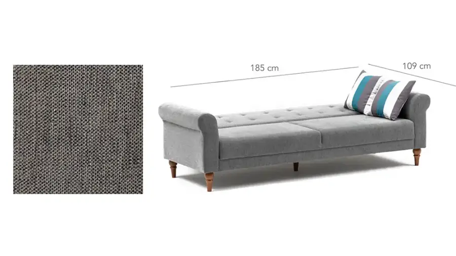 Lino 3 Yerli Divan - Boz - 6